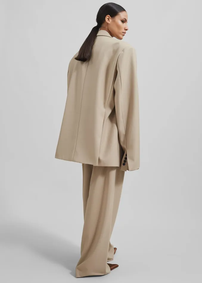 The Frankie Shop Outerwear Iva Blazer 8211 Beige 8211 Women
