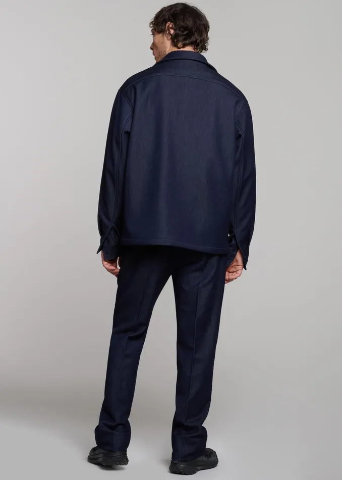 The Frankie Shop Outerwear Mason Boxy Jacket 8211 Indigo 8211 Men