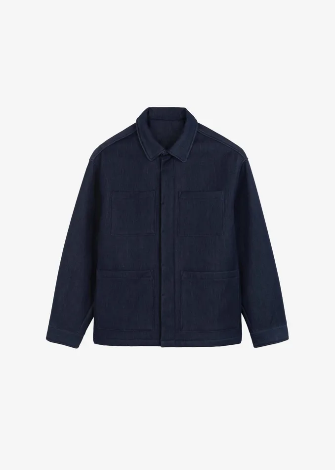 The Frankie Shop Outerwear Mason Boxy Jacket 8211 Indigo 8211 Men