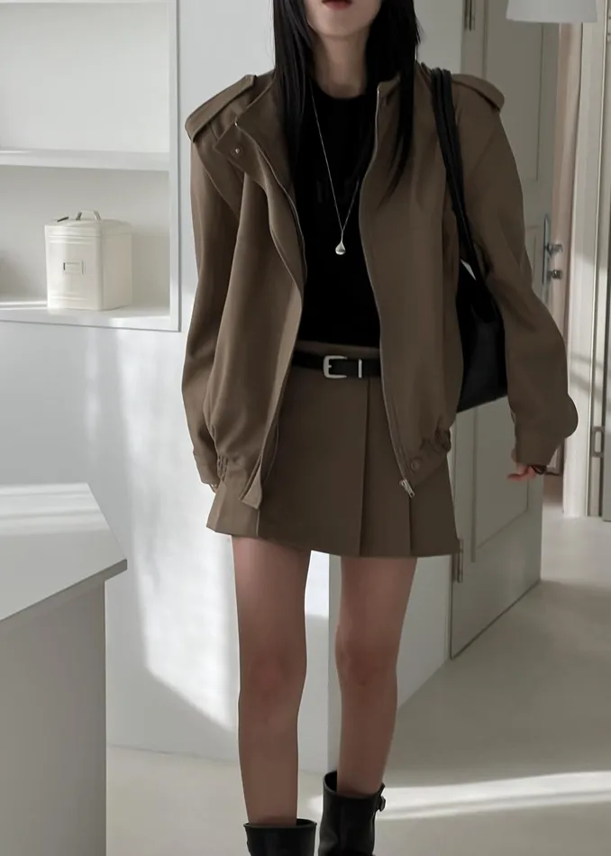 The Frankie Shop Outerwear Nysa Jacket 8211 Latte 8211 Women