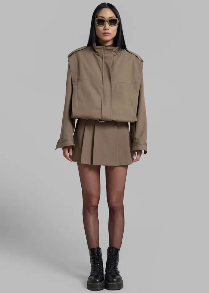 The Frankie Shop Outerwear Nysa Jacket 8211 Latte 8211 Women