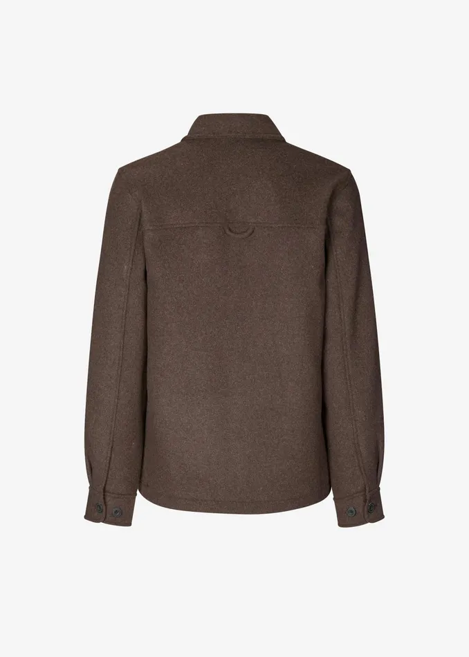 The Frankie Shop Outerwear Samse Samse Pally Shirt Jacket 8211 Chocolate Torte 8211 Men