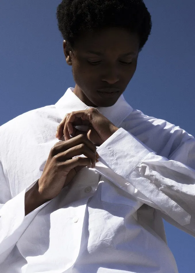 The Frankie Shop Tops Lui Organic Cotton Shirt 8211 White 8211 Women