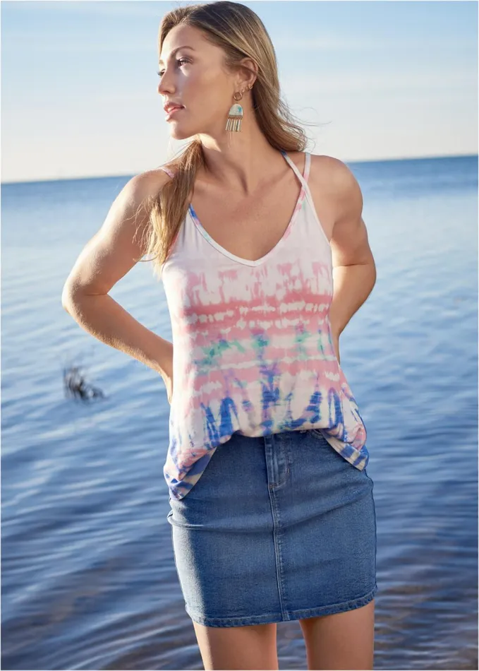 TIE DYE TASSEL EARRINGS Gold Multi Women VENUS Earrings