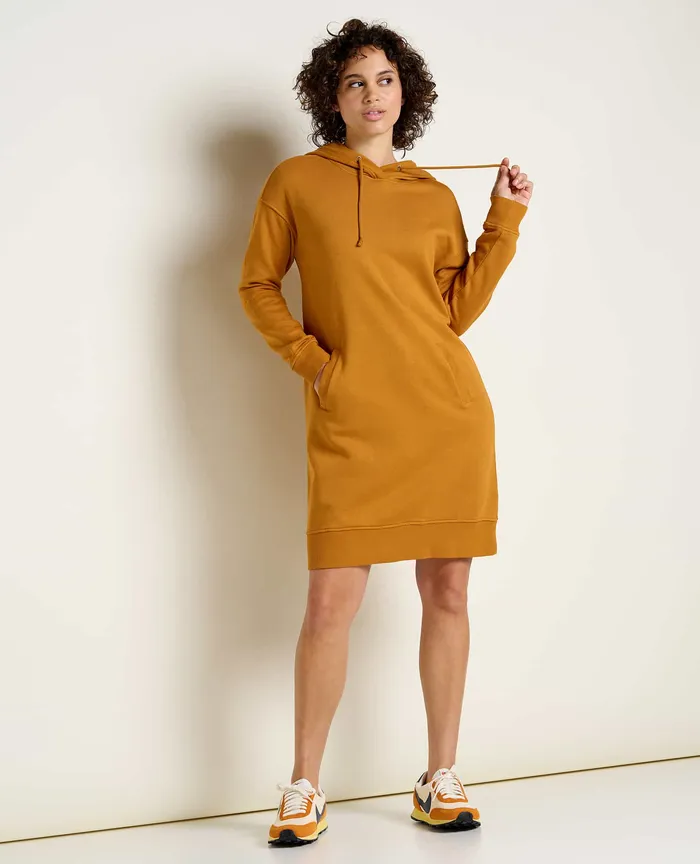 ToadandCo Hemp Daybreaker Hooded Dress Cardamom Women8217s Dresses