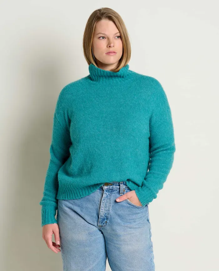 Toddy TNeck Sweater Cyan Women8217s Sweaters ToadandCo