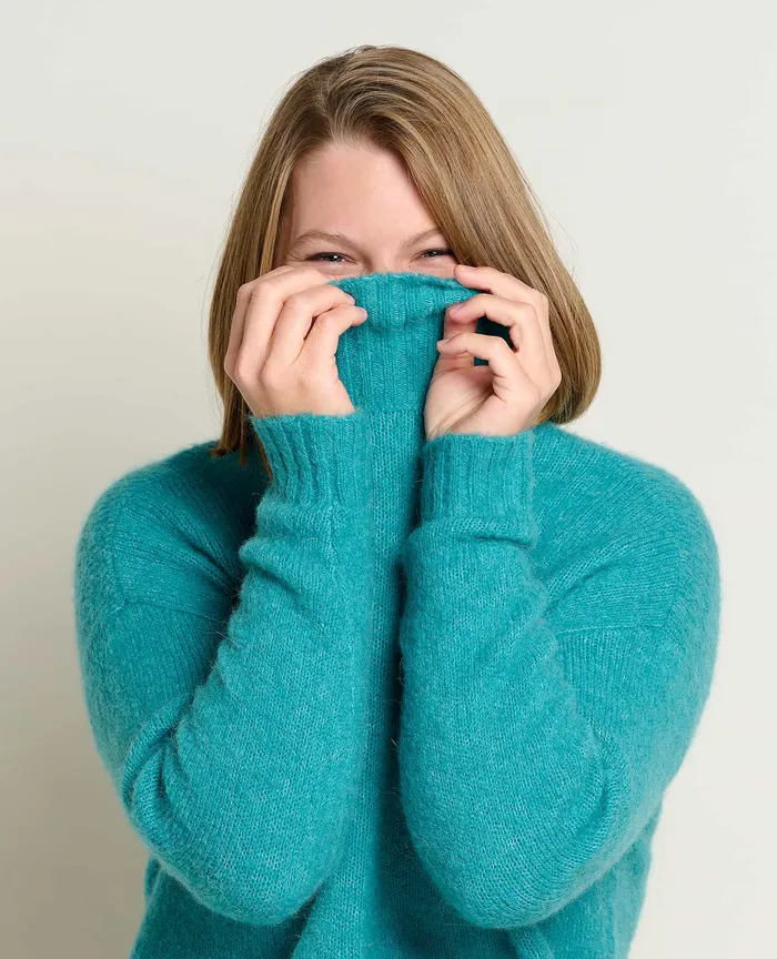 Toddy TNeck Sweater Cyan Women8217s Sweaters ToadandCo
