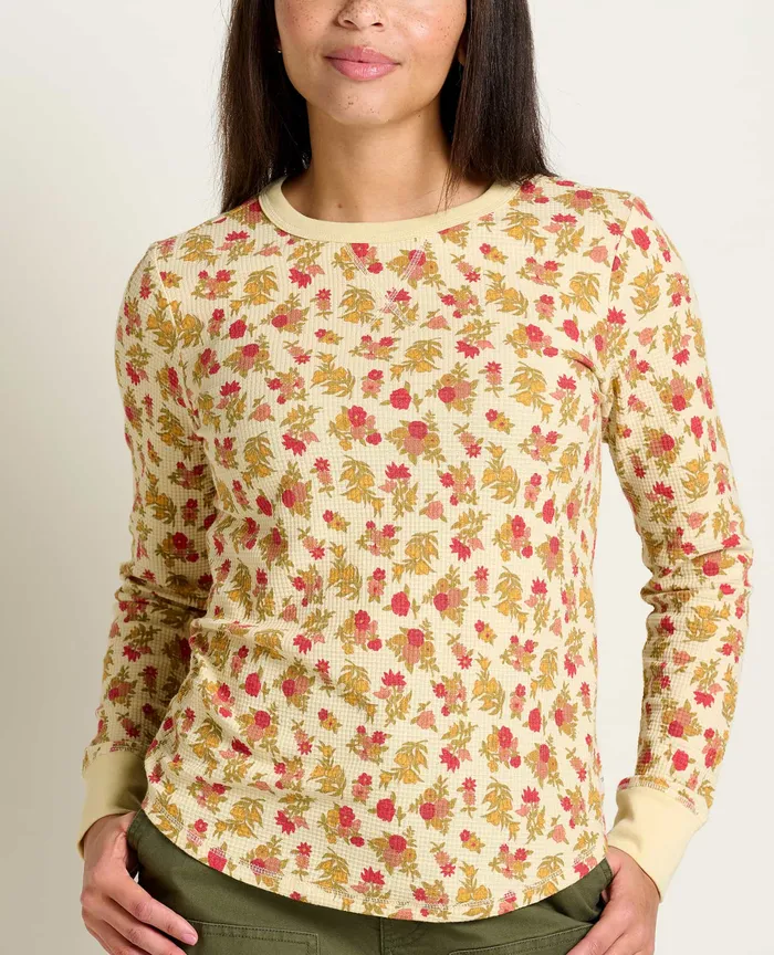 Tops and TShirts Foothill Long Sleeve Crew Barley Floral Print ToadandCo Women8217s