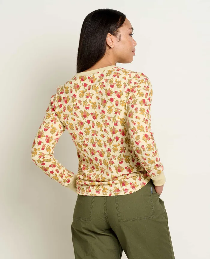 Tops and TShirts Foothill Long Sleeve Crew Barley Floral Print ToadandCo Women8217s