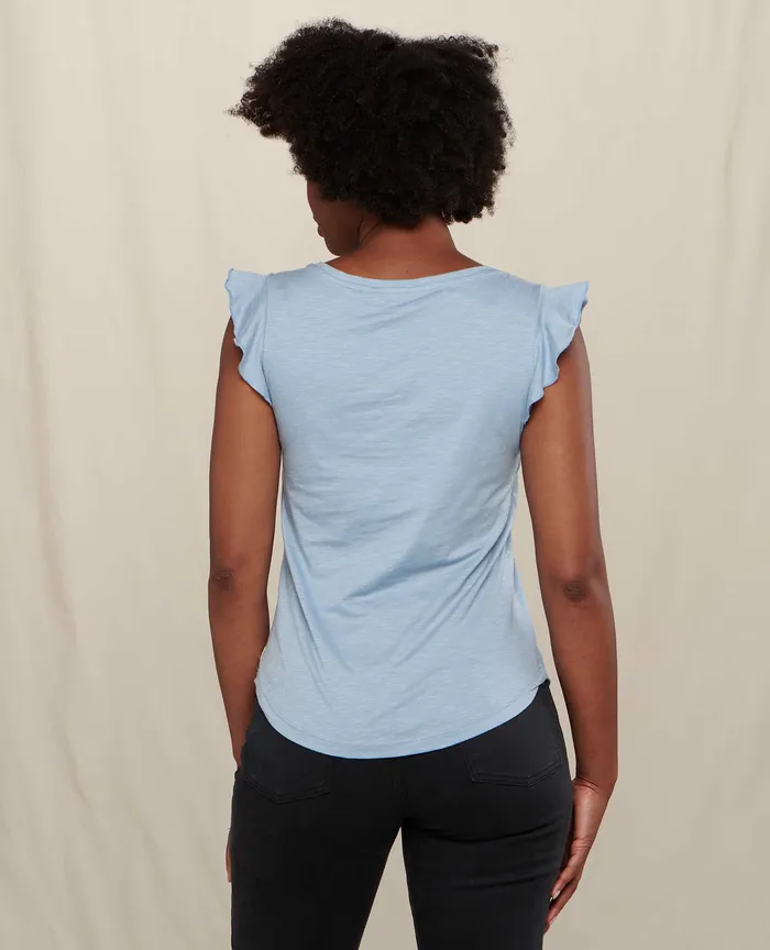 Tops and TShirts ToadandCo Women8217s Rufflita II Tee s Weathered Blue