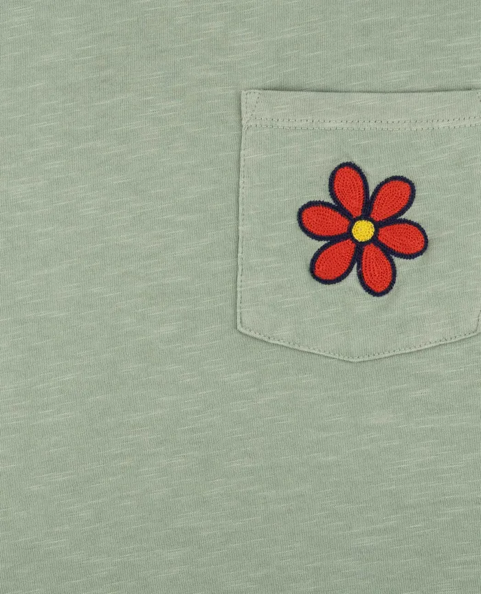 Tops and TShirts ToadandCo Women8217s Women8217s Primo Crew Embroidered Daisy Embroidery