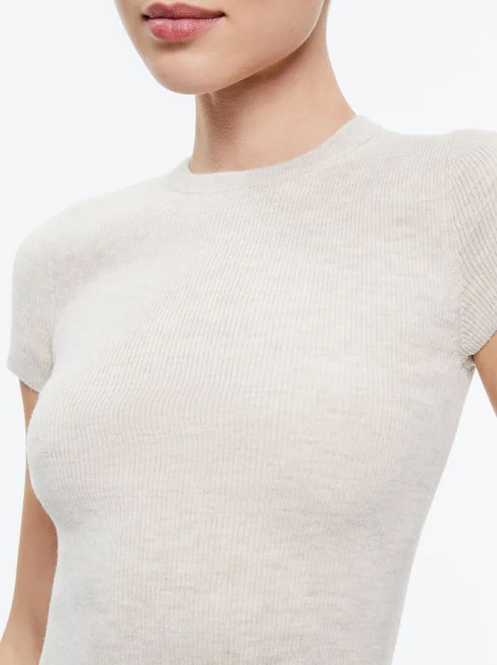 Tops Women Alice Olivia Ciara Pullover Ecru