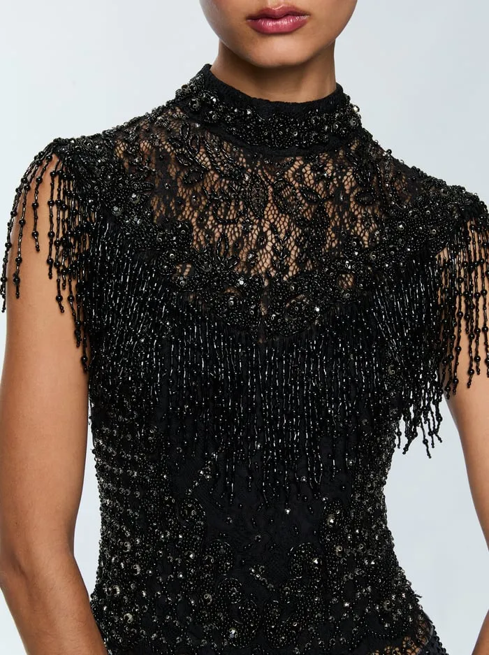 Tops Women Alice Olivia Pria Embellished Top Black