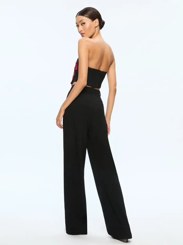 Tops Women Alice Olivia Randie Applique Top Le Parisien Black