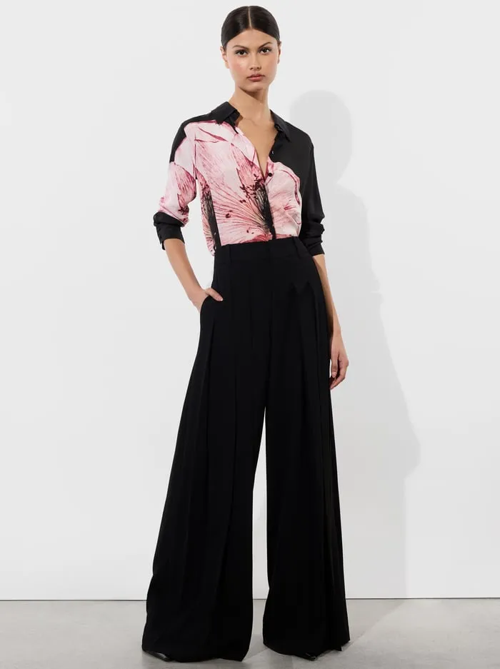 Tops Women Alice Olivia Willa Placket Top Luna Floral