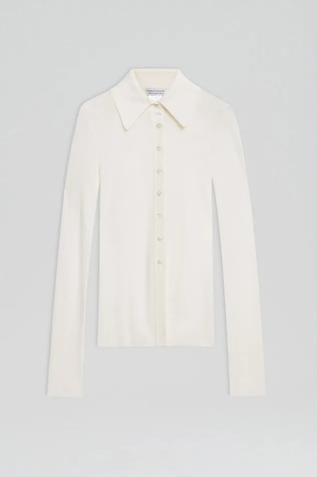 Tops Women Scanlan Theodore BABYWOOL CARDIGAN Ivory Tops Women Scanlan Theodore BABYWOOL CARDIGAN Ivory