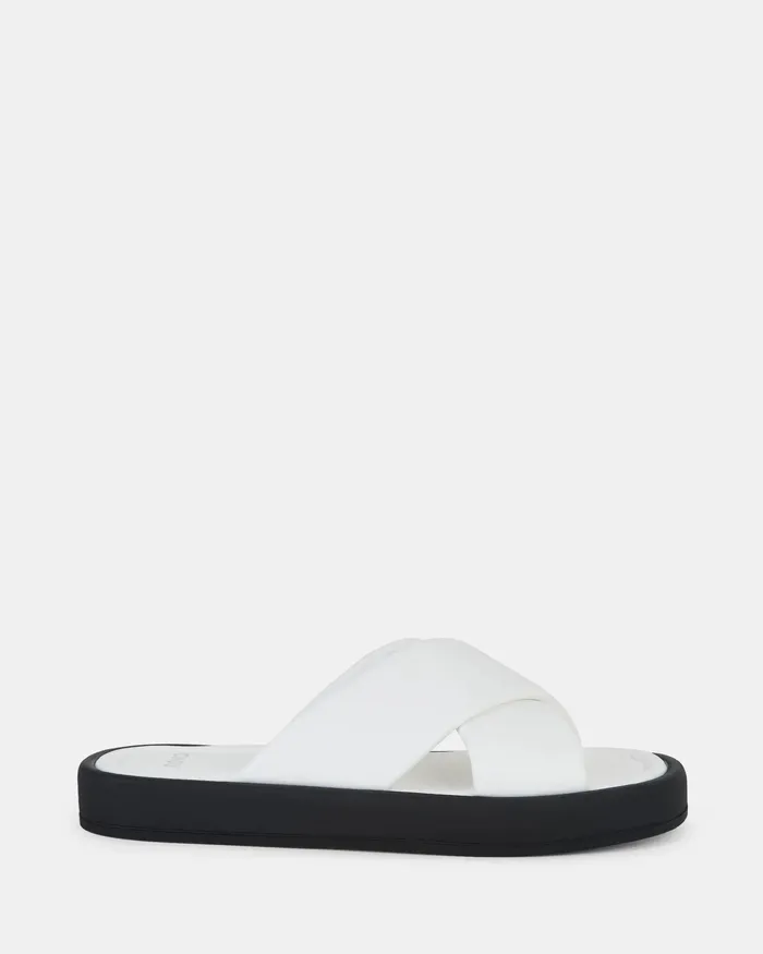 TORANCE WHITE Sandals Flat Sandals NOVO Shoes Women