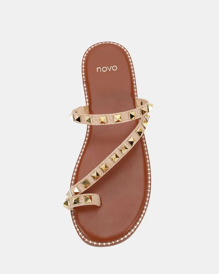 TREGLIO RAFFIA Sandals Women Slides NOVO Shoes