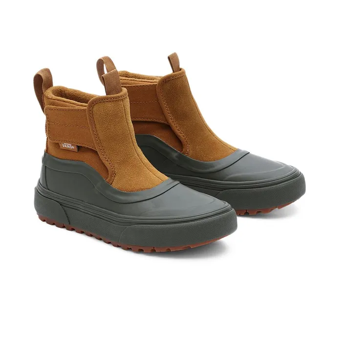 Vans Classics Kids SlipOn Hi Terrain Hook And Loop MTE1 Shoes 48 Years Green Brown