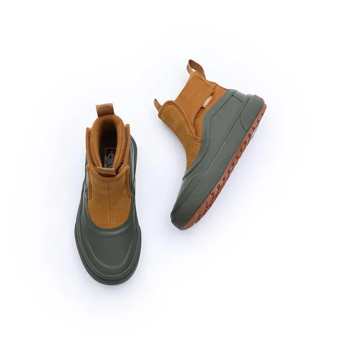 Vans Classics Kids SlipOn Hi Terrain Hook And Loop MTE1 Shoes 48 Years Green Brown