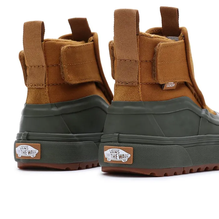 Vans Classics Kids SlipOn Hi Terrain Hook And Loop MTE1 Shoes 48 Years Green Brown