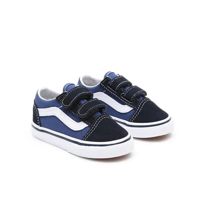 Vans Classics Kids Toddler Old Skool Hook And Loop Shoes 14 Years Blue