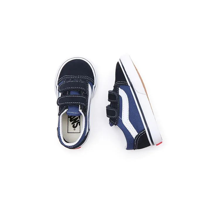Vans Classics Kids Toddler Old Skool Hook And Loop Shoes 14 Years Blue