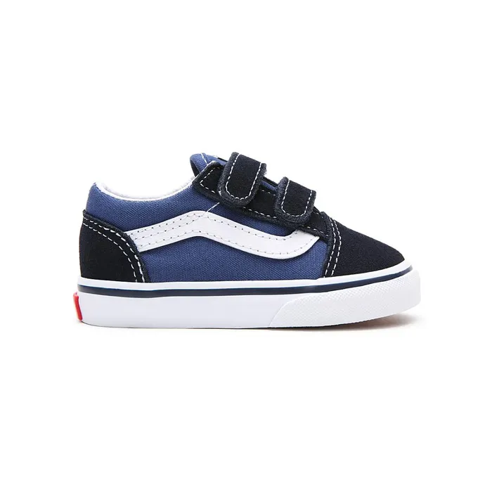 Vans Classics Kids Toddler Old Skool Hook And Loop Shoes 14 Years Blue