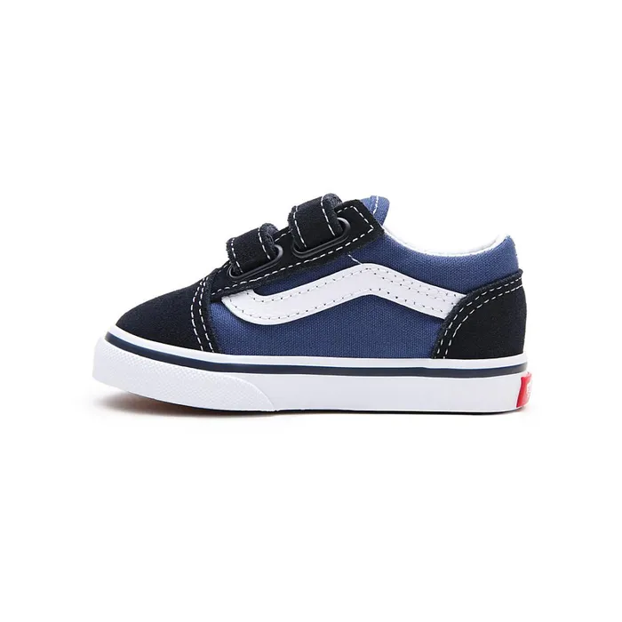 Vans Classics Kids Toddler Old Skool Hook And Loop Shoes 14 Years Blue
