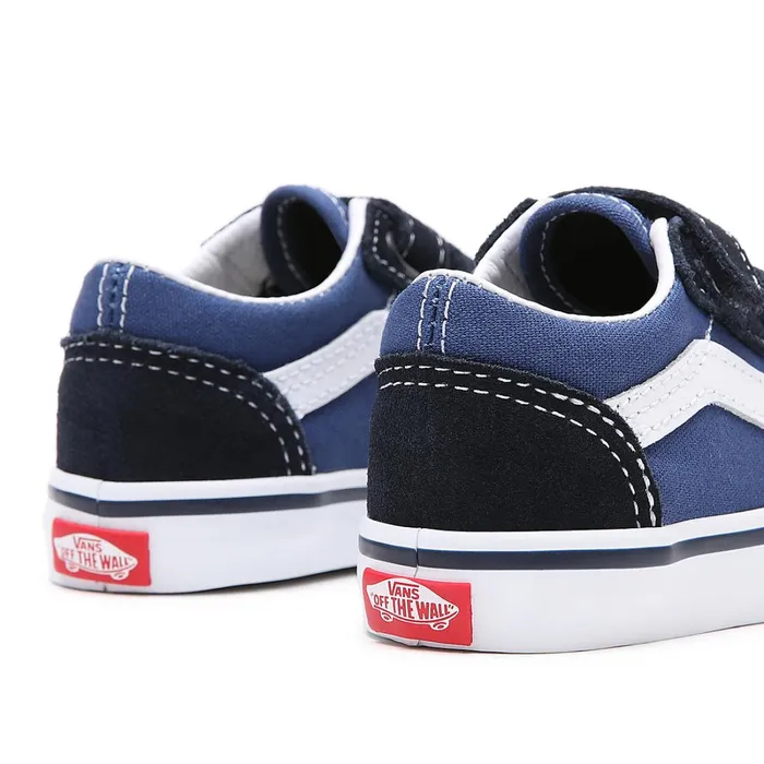 Vans Classics Kids Toddler Old Skool Hook And Loop Shoes 14 Years Blue