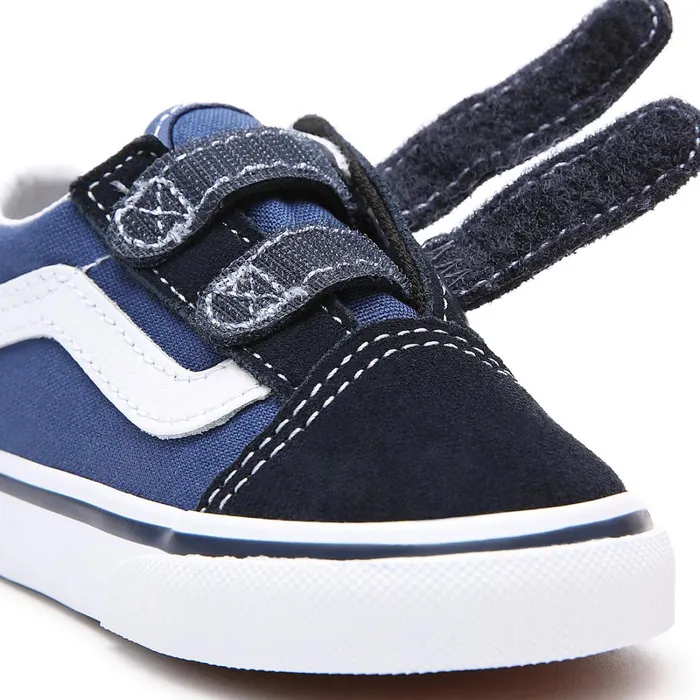 Vans Classics Kids Toddler Old Skool Hook And Loop Shoes 14 Years Blue