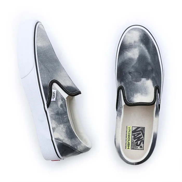 Vans Classics Men Bleach Wash SlipOn VR3 Shoes Black