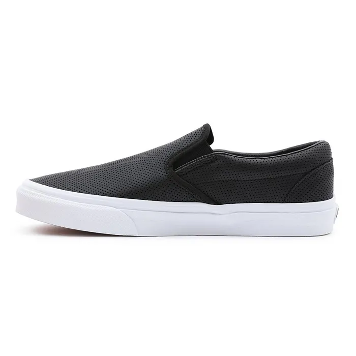 Vans Classics Men Perf Leather Classic SlipOn Shoes Black