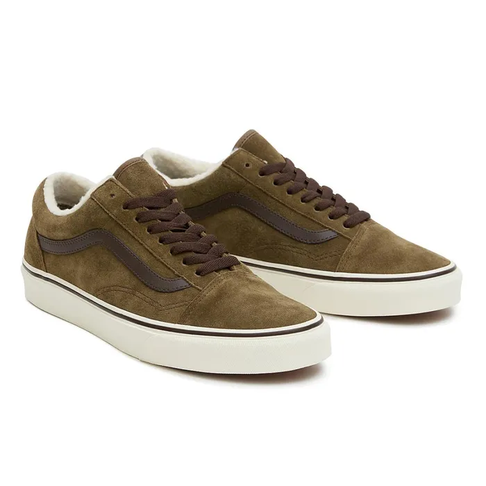 Vans Classics Women Old Skool Sherpa Shoes Brown