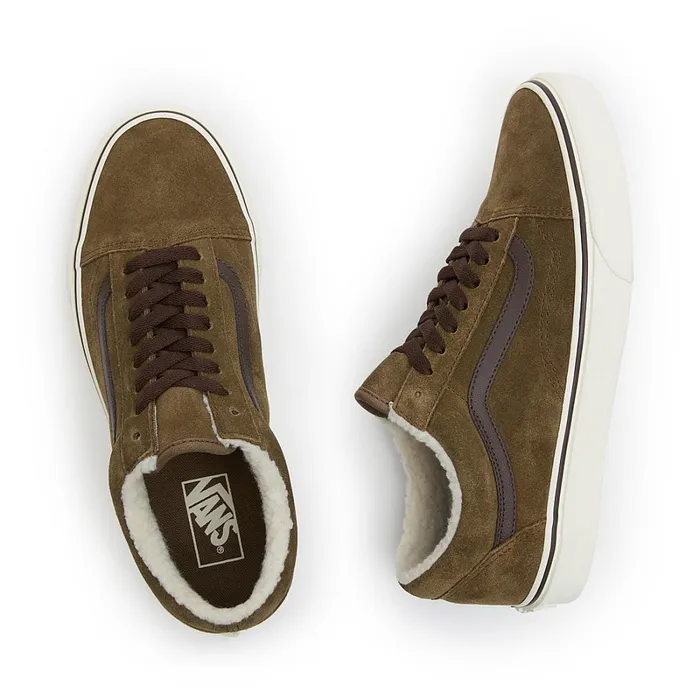 Vans Classics Women Old Skool Sherpa Shoes Brown