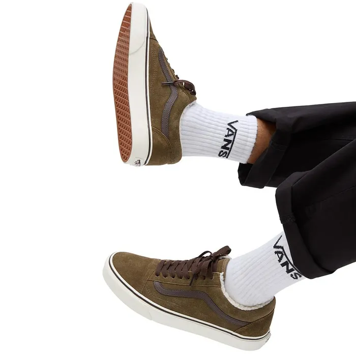 Vans Classics Women Old Skool Sherpa Shoes Brown