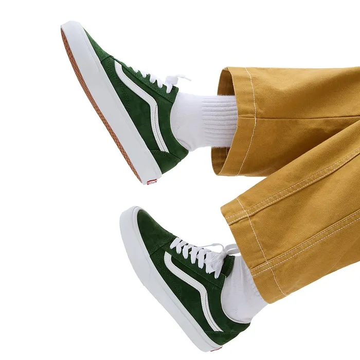 Vans Classics Women Pig Suede Old Skool Shoes Green