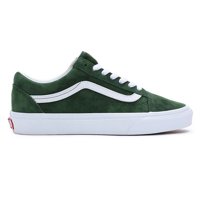 Vans Classics Women Pig Suede Old Skool Shoes Green