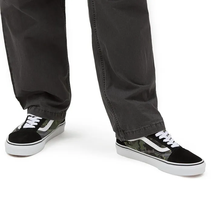 Vans Classics Women Rain Camo Old Skool Shoes Green Grey