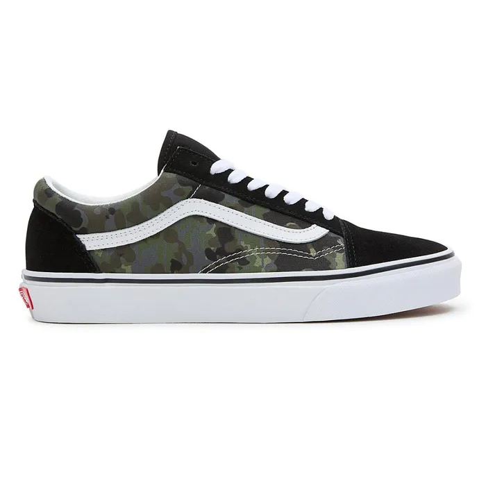 Vans Classics Women Rain Camo Old Skool Shoes Green Grey
