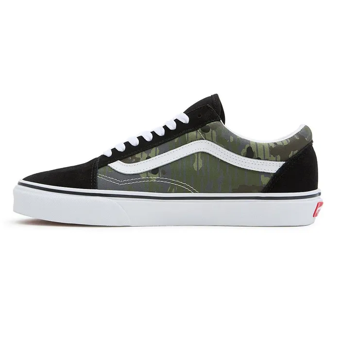 Vans Classics Women Rain Camo Old Skool Shoes Green Grey
