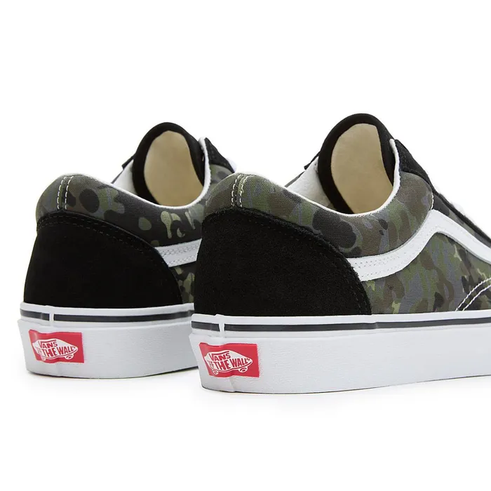 Vans Classics Women Rain Camo Old Skool Shoes Green Grey