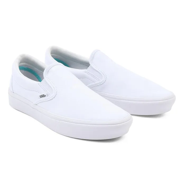 Vans Comfycush Shoes WomenMen Comfycush SlipOn Shoes White