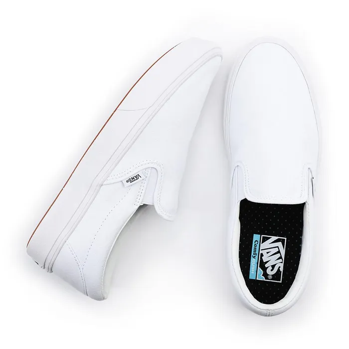 Vans Comfycush Shoes WomenMen Comfycush SlipOn Shoes White