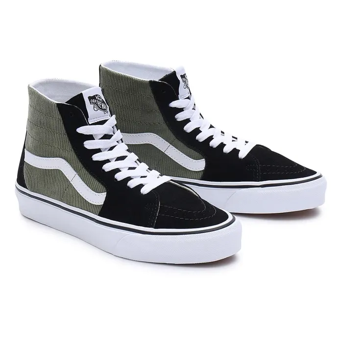 Vans HiTop Shoes Men Mini Cord Sk8Hi Tapered Shoes Green