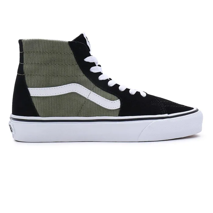 Vans HiTop Shoes Men Mini Cord Sk8Hi Tapered Shoes Green