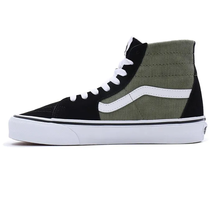 Vans HiTop Shoes Men Mini Cord Sk8Hi Tapered Shoes Green