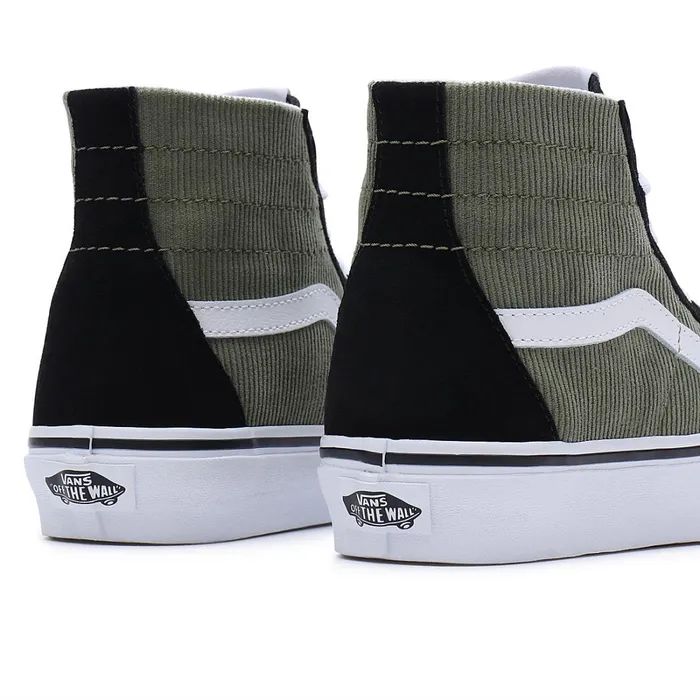 Vans HiTop Shoes Men Mini Cord Sk8Hi Tapered Shoes Green
