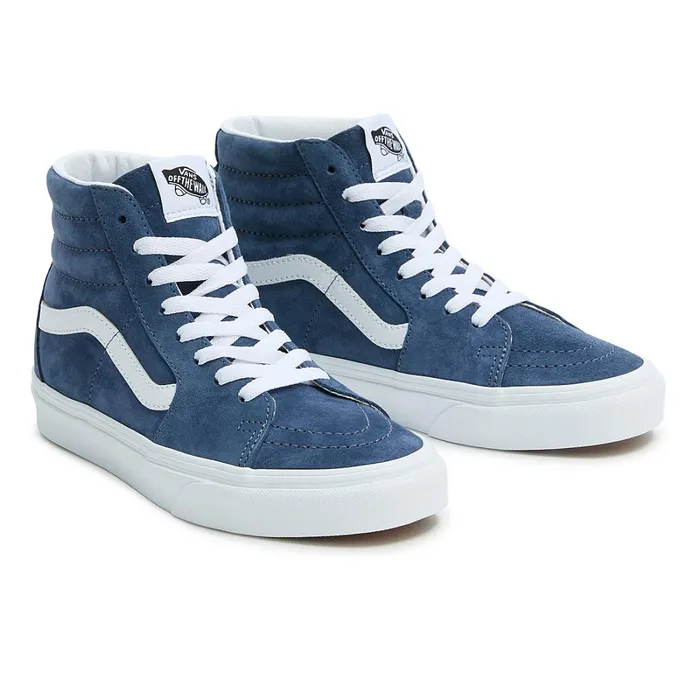 Vans HiTop Shoes Men Sk8Hi Pig Suede Shoes Blue