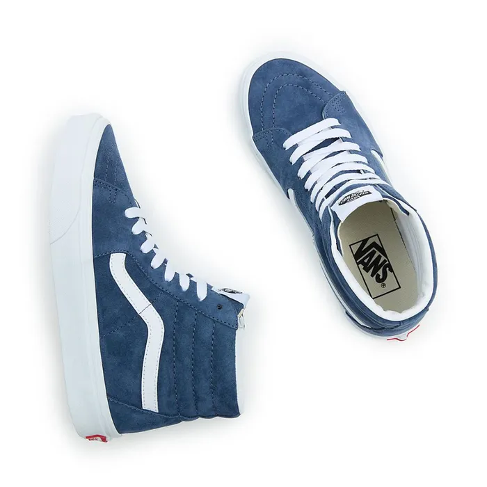 Vans HiTop Shoes Men Sk8Hi Pig Suede Shoes Blue